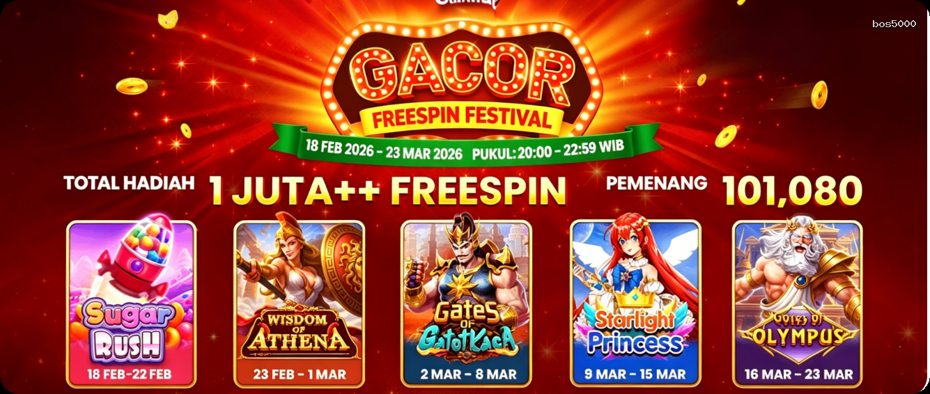 Login bos5000 Sekarang Bonus Melimpah